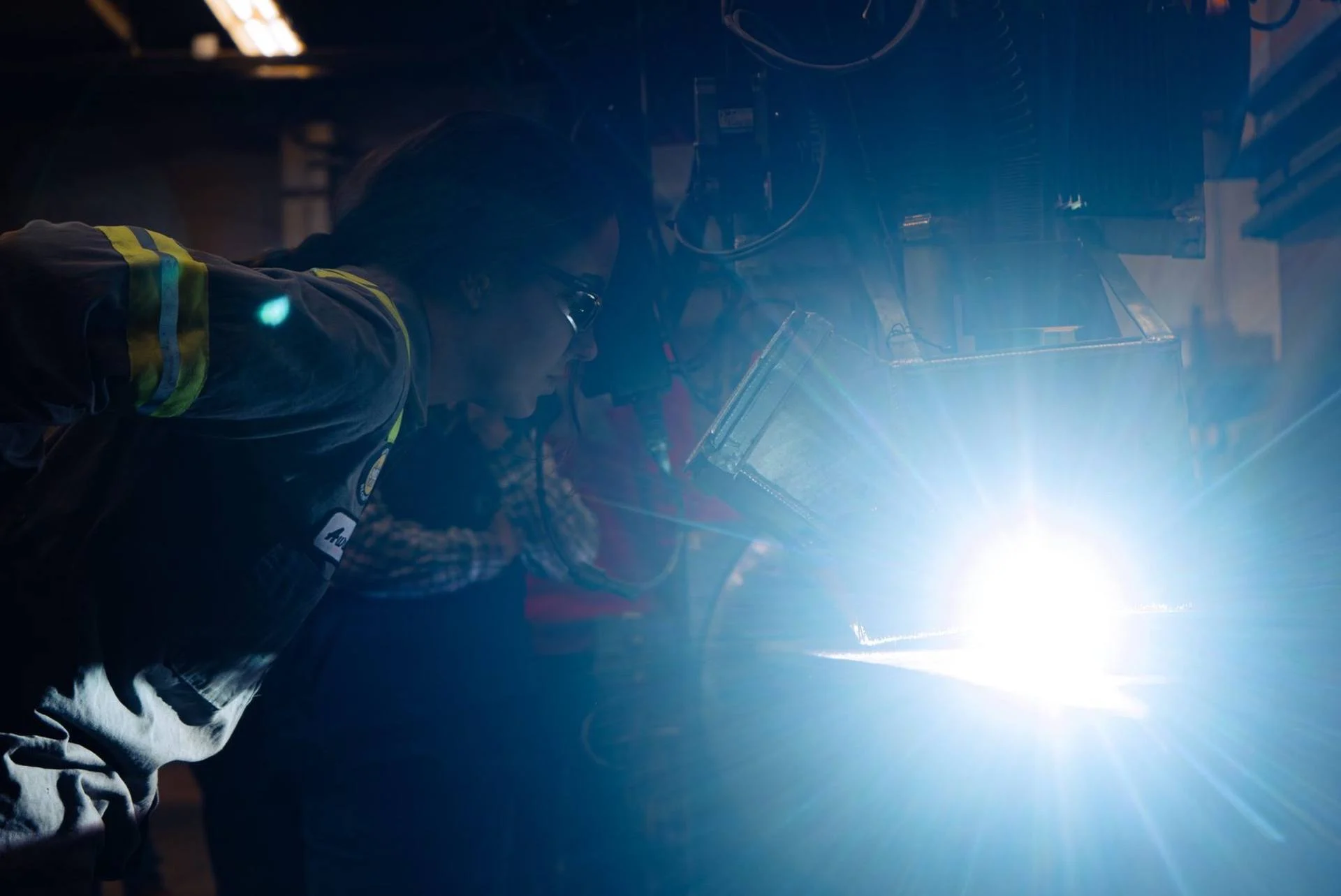 Welding work in the Wagner fabrication shop