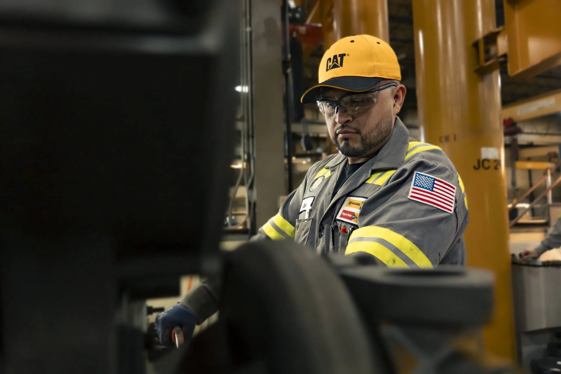 A Wagner service technician on site